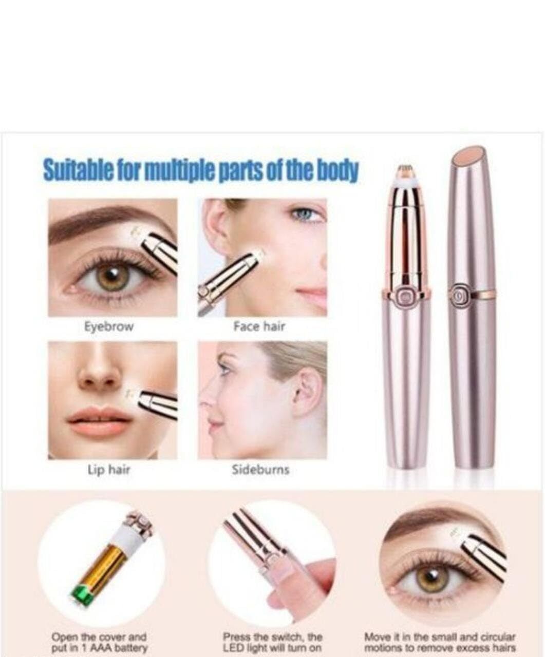 pencil flawless hair remover