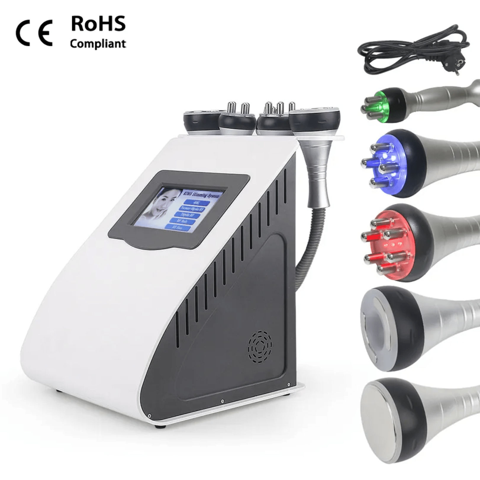 Biotronix 6 In1 kim 8 40k Ultrasonic liposuction Cavitation Pads Vacuum RF Skin Salon Slimming