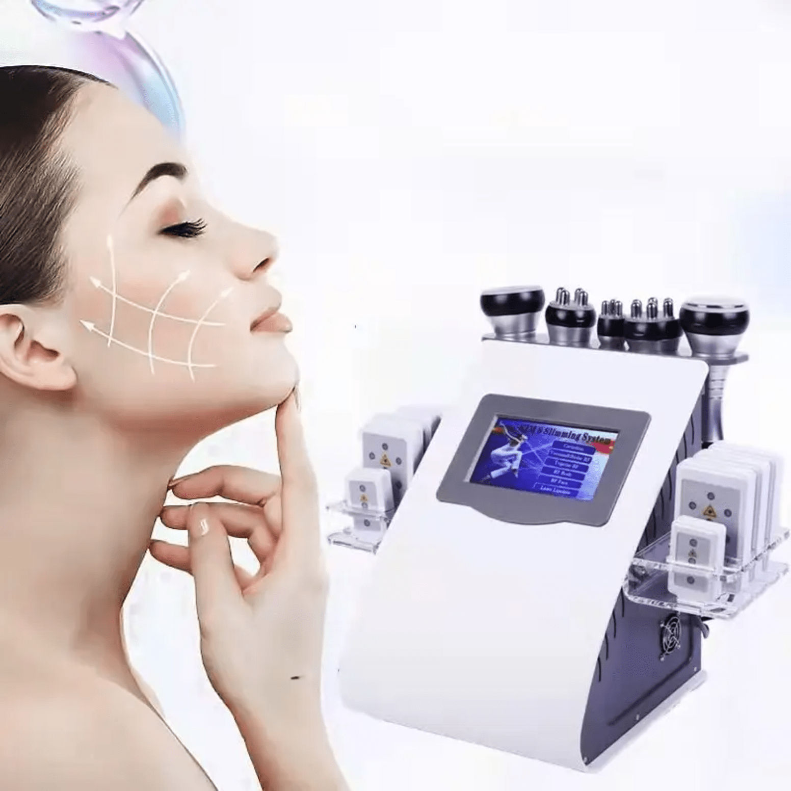 Ultrasonic Cavitation Slimming Equipment LIPO LASER RF Radio Frequency Skin Vacuum Body Shaper LIPO