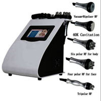 Ultrasonic Cavitation Machine 6 in one with RF Vacuum and LIPO LASER Touch Screen Digital