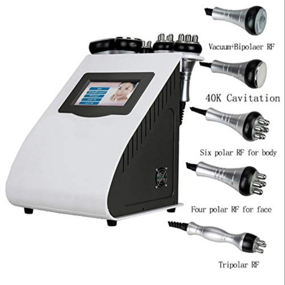 Ultrasonic Cavitation Machine 6 in one with RF Vacuum and LIPO LASER Touch Screen Digital