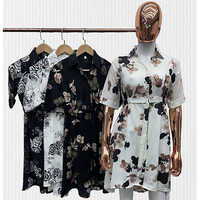 Ladies One Piece Dress - Design: Printed