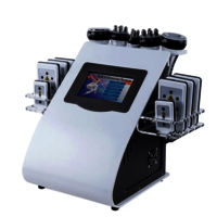 Ultrasonic Cavitation Machine 6 in one with RF Vacuum and LIPO LASER Touch Screen Digital