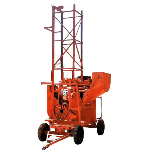 Full Bag Mixture Machine With Lift And Loader - Color: Orange