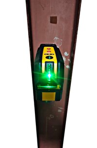 PREXISO GREEN-BEAM CROSS LINE LASER LEVEL WITH PLUMB POINTS