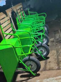 Cement single wheel trolley