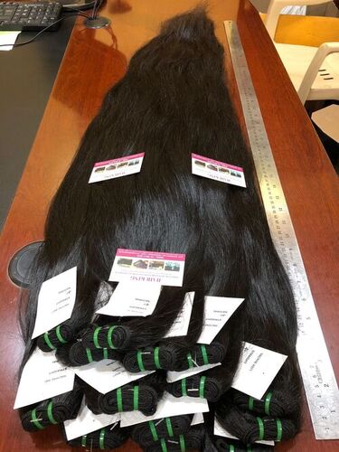 RAW INDIAN HUMAN HAIR TEMPLE WEFT HAIR EXPORTER FACTORY PRICE  FULL HAIR BUNDLES