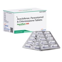 Aceclofenac Paracetamol And Chlorzoxazone Tablets - 100mg Aceclofenac, 325mg Paracetamol, 250mg Chlorzoxazone | Suitable For Moderate To Severe Pain Relief, Muscle Relaxant