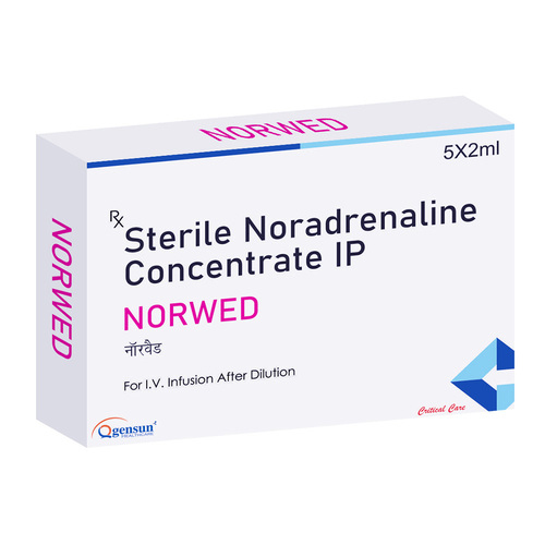 Sterile Noradrenaline Concentrate IP