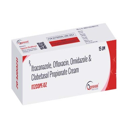 15gm Itraconazole Ofloxacin Ornidazole And  Clobetasol  Propionate Cream