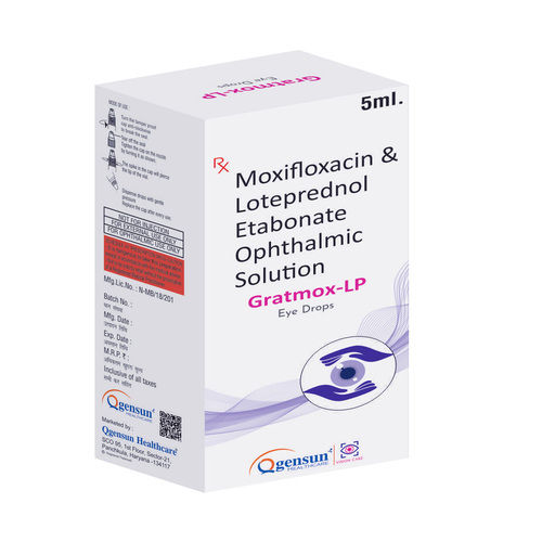 5Ml Moxifloxacin And Loteprednol Etabonate Ophthalmic Solution - Age Group: Suitable For All Ages