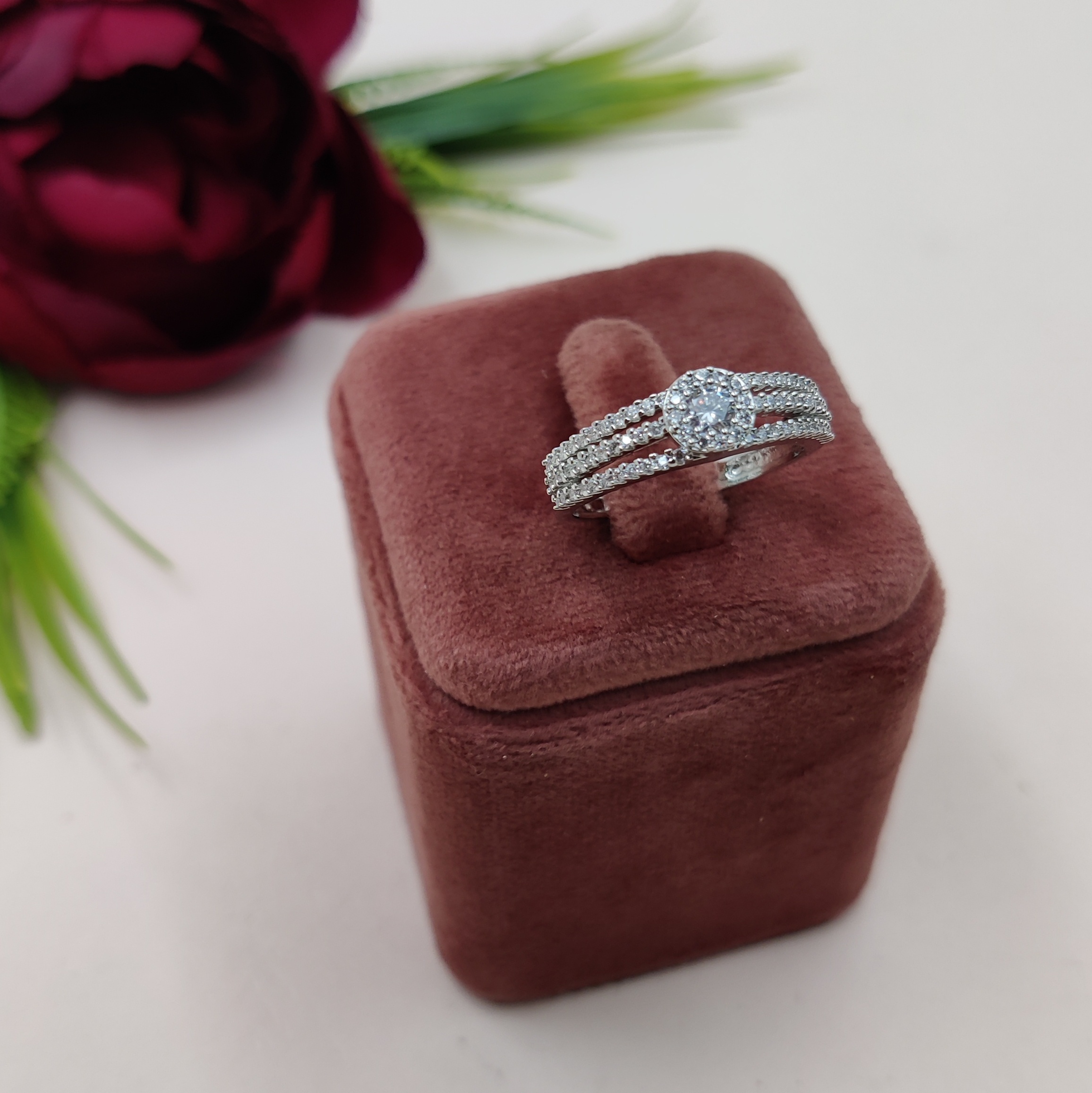 Adorable Shiny American Diamond Ring