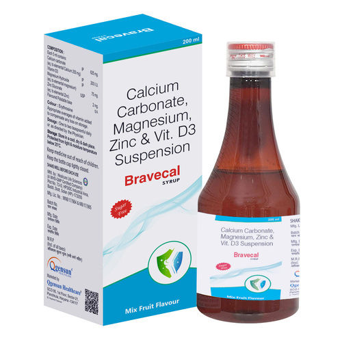 200Ml Calcium Carbonate Magnesium Zinc And Vitamin D3 - Drug Type: General Medicines