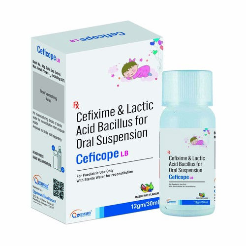 Cefixime And Lactic Acid Bacillus For Oral Suspension - Physical Form: Liquid