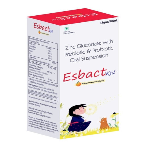 12Gm Zinc Gluconate With Prebiotic And Probiotic Oral Suspension - Physical Form: Liquid