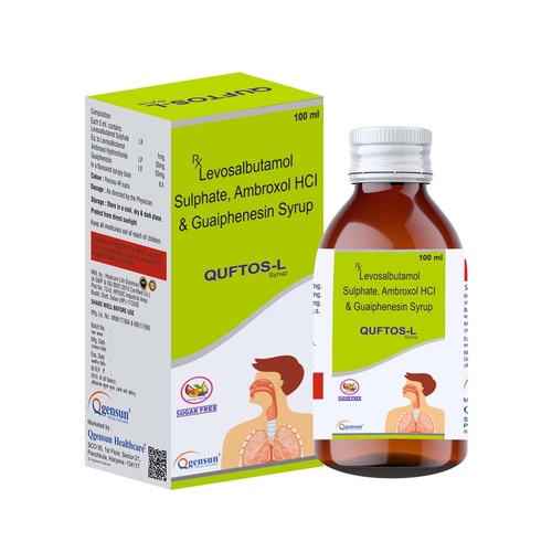 100ml Levosalbutamol Sulphate Ambroxol Hcl And Guaiphenesin Syrup