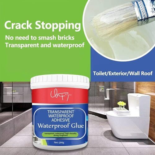 waterproof transparent glue with brush