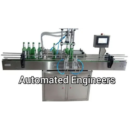 Automatic Pesticide Liquid Filling Machine - Color: Silver