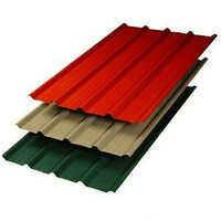 Metal Roofing Profile Sheets - Cladding Profile Material, 8x12 Feet, Rectangular Shape, Thickness 0.3 To 0.8 Tct, Strips Pattern | Durable For All Weather