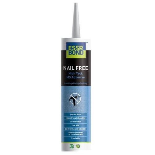 Essrbond Nail Free High Tack Ms Adhesive Sealant - Color: White