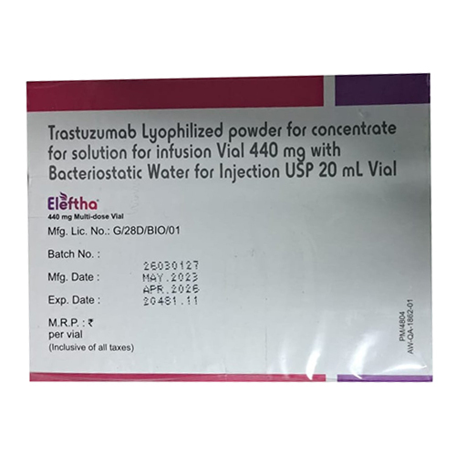 Trastuzumab Lyophilized Powder Concentrade Solution Infusion 440Mg (Eleftha 440 Mg )