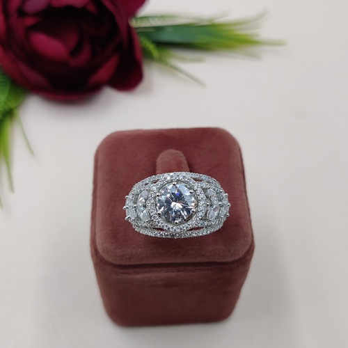 Gleaming Grace American Diamond Ring