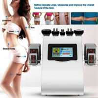 Ultrasonic Cavitation Machine With Rf Vacuum Slimming Fat Loss Device Body Shaping Lipo Therapy - Color: White
