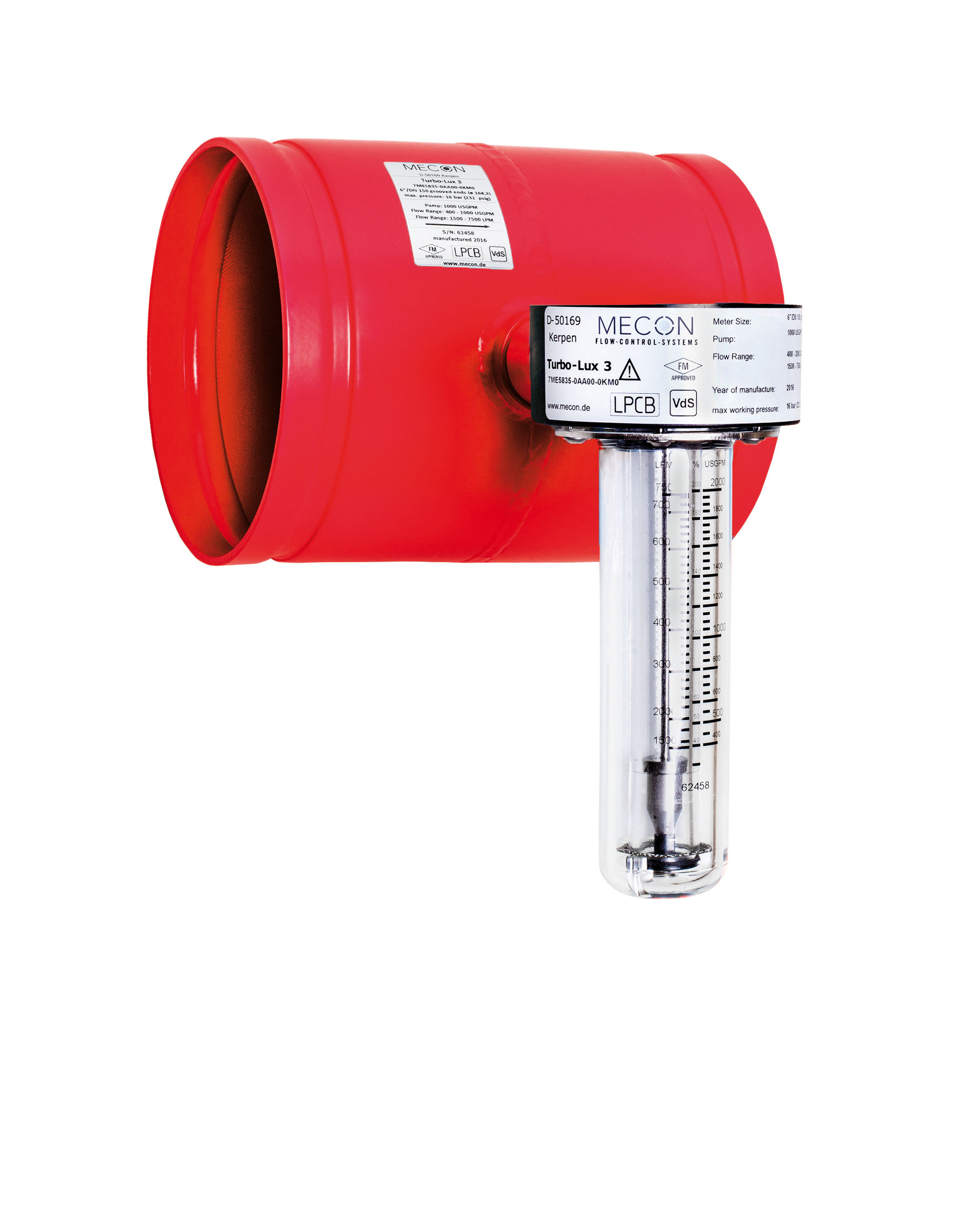 FM approved Flow Meter /Fire Pump Test Meter