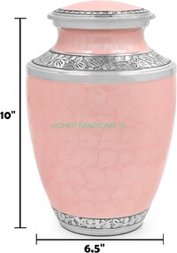 Aluminium Pink Cremation Urn for Adult Women Ashes - Wholesale Bulk Funeral Urns Supplies