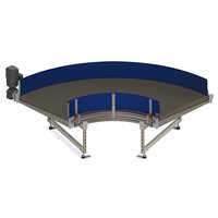 Industrial Curved Cleated Belt Conveyor - Load Capacity: 1000 Kg  Kilograms (kg)