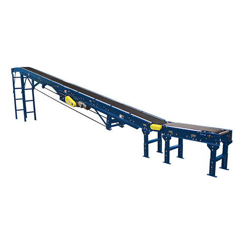 Industrial Material Handling Belt Conveyor - Color: Blue