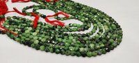 Natural Ruby Zoisite Faceted Coin Shape Beads 6mm Strand 13 Inch Long