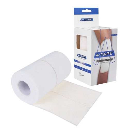 210Cm X 4.5M A-Tape Cotton High Elastic Adhesive Bandage - Color: White