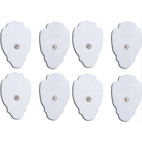 1.25 Inch Agam Tens Unit Palm Shaped Electrode Pads - Color: White