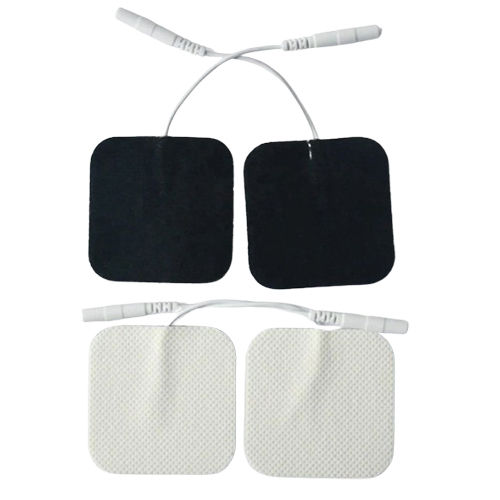 Agam Square Electrodes Self Adhesive Ems Tens Pads - Color: White