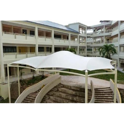 Outdoor Gazebo Tensile Structure - Color: White