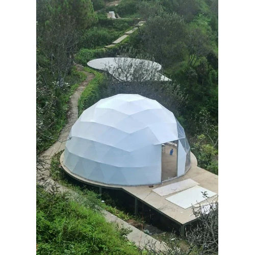 White Geodesic Dome