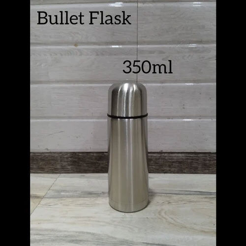 Bullet Stainless Steel Vacuum Flask 350Ml - Color: Silver