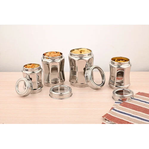 Stainless Steel Dynamic Canister - Color: Silver