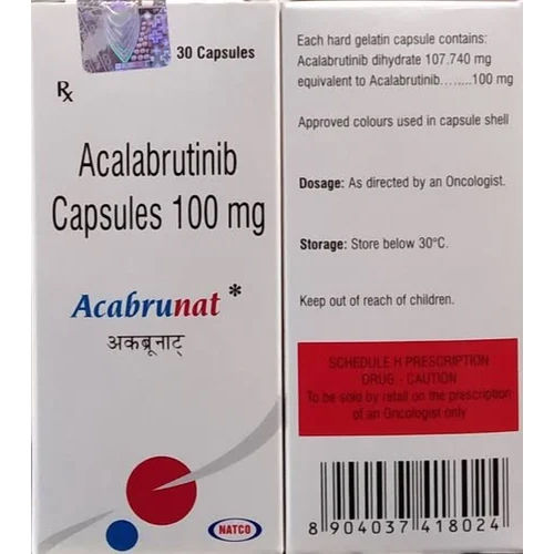 100 Mg Acalabrutinib Capsules - Drug Type: General Medicines