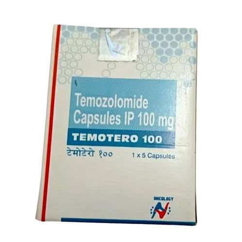 Temozolomide Capsules IP - 100 MG Strength, General Medicine for Brain Tumor Treatment | 10 MG Recommended Dosage, Effective and Affordable