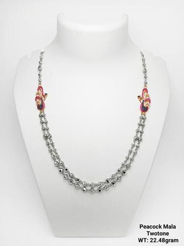 New Sunbera Silver 92.5 Peacock Mala