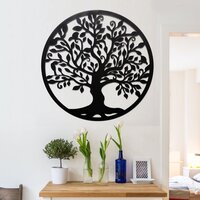 Iron Laser Life Of Tree Cut Wall Art For Your Home Decoration And Office Decoration Elegant Look Modern Wall Art