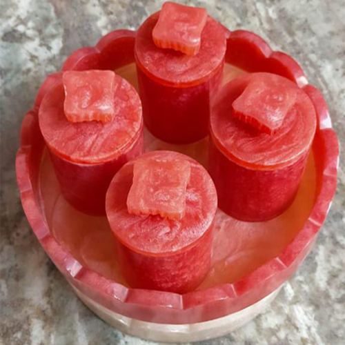 Polished Resin Tray Jar Set