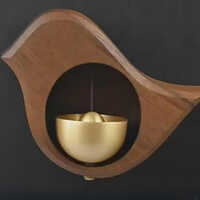 Brass Shopkeeper Bell - 4 Inch Size | Brown Color, Natural Sound, Lightweight Design