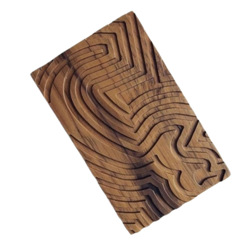 Customized Elegant Look Polished Wood Clutch