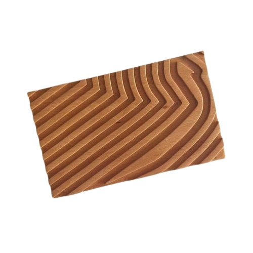 Customized Wood Clutch - Color: Brown