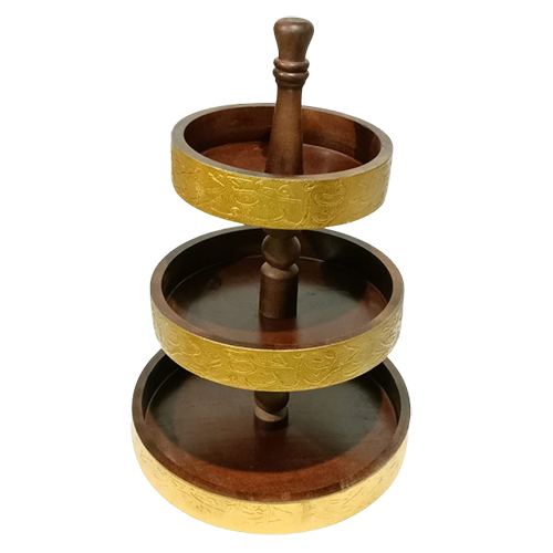 Wooden 3 Tier Bowl Set