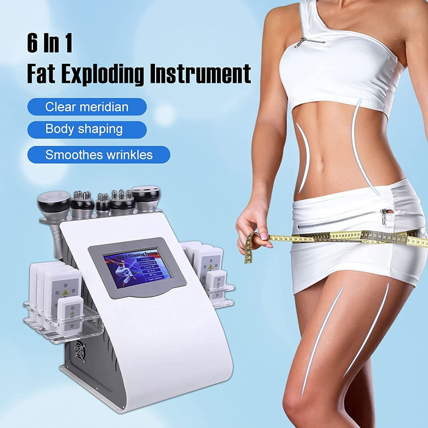 Cavitation RF Slimming Equipment LIPO LASER and RF Body Sculptor