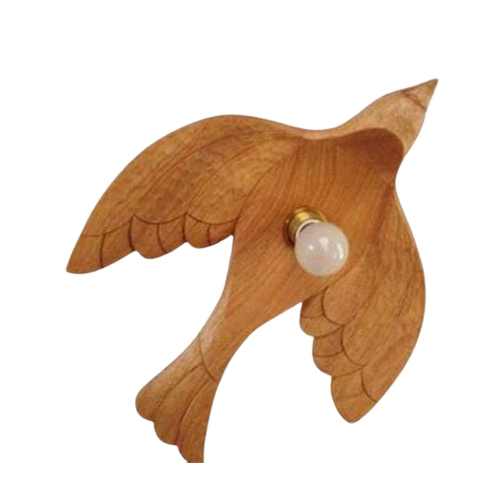 Mango Wood Wall Hanging Light Bird